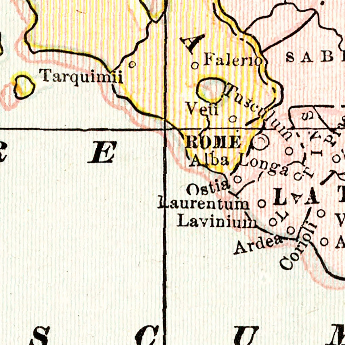 Restored historic details from the 1901 country map of County