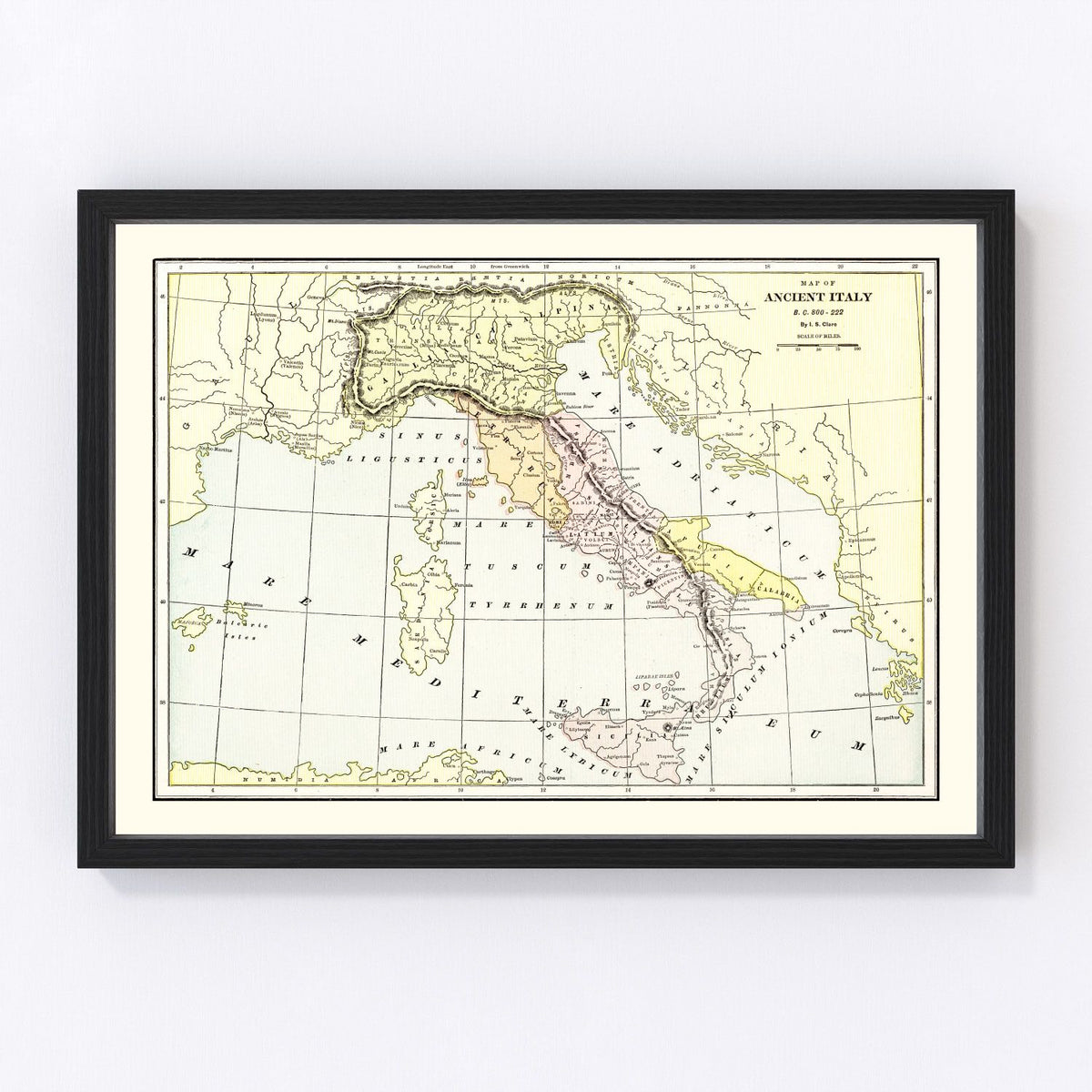 Italy Vintage Map 1901