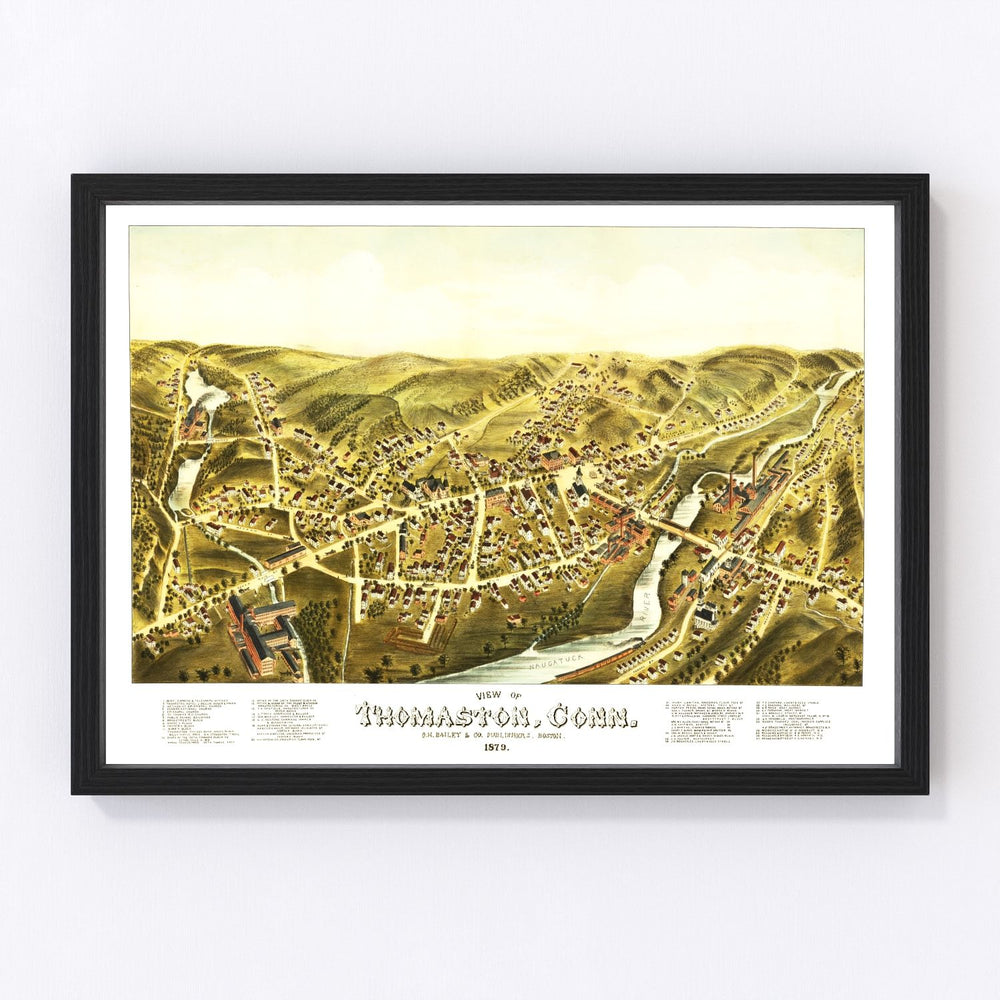 Thomaston Vintage Map 1879