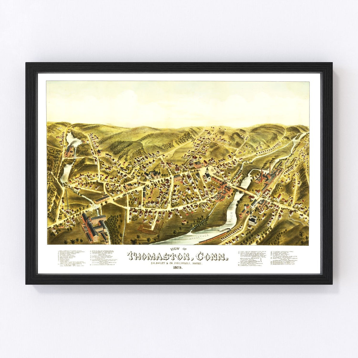 Thomaston Vintage Map 1879
