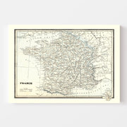 map of France