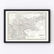 Germany Vintage Map 1893