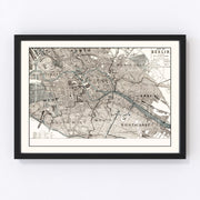 Berlin Vintage Map 1893