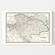 map of Austria