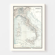 map of Italy