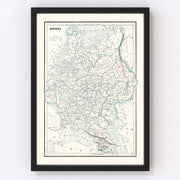 Russia Vintage Map 1893