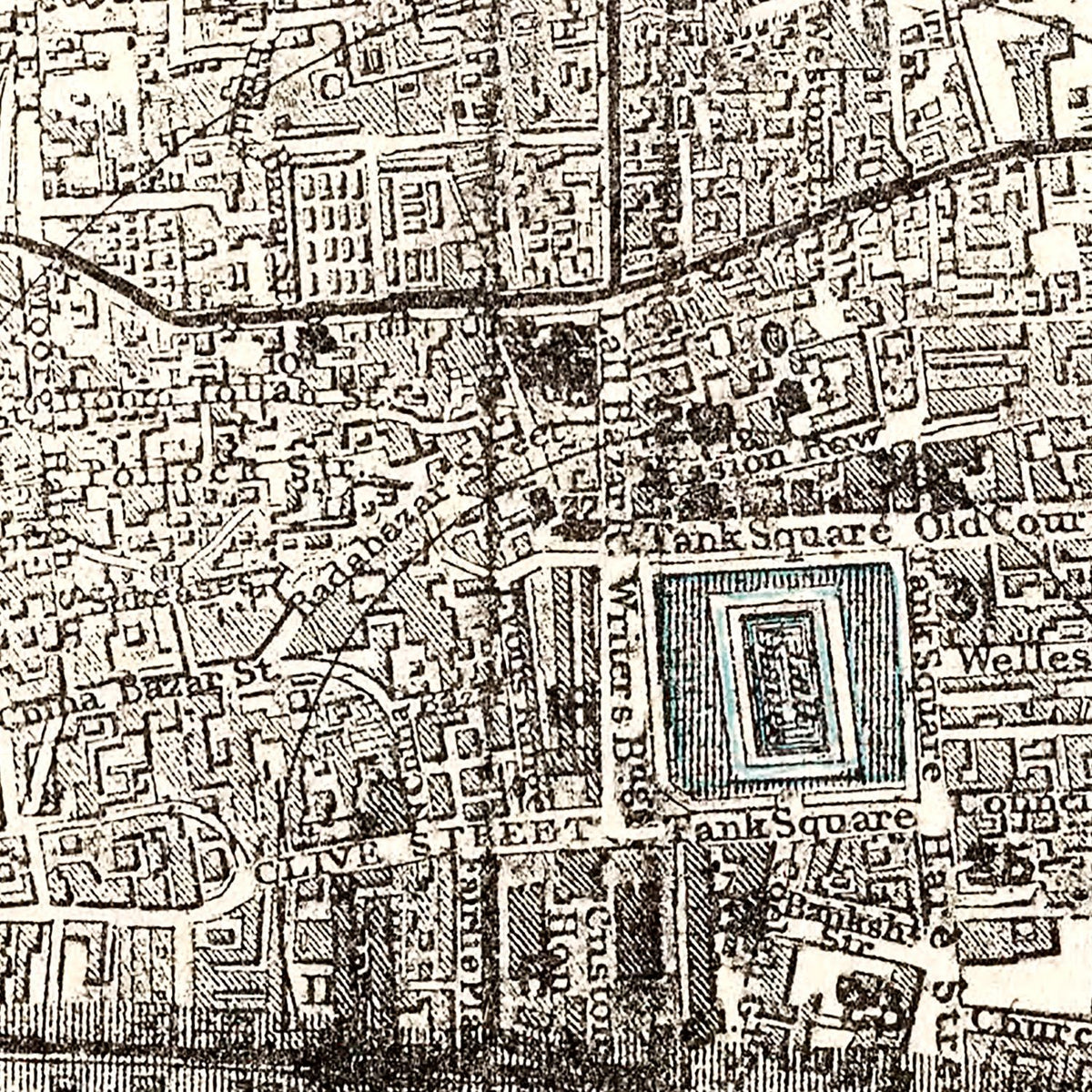 Vintage Calcutta India Maps