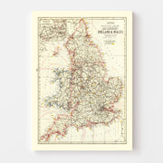 map of England