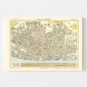 Vintage Map of Liverpool, England 1883