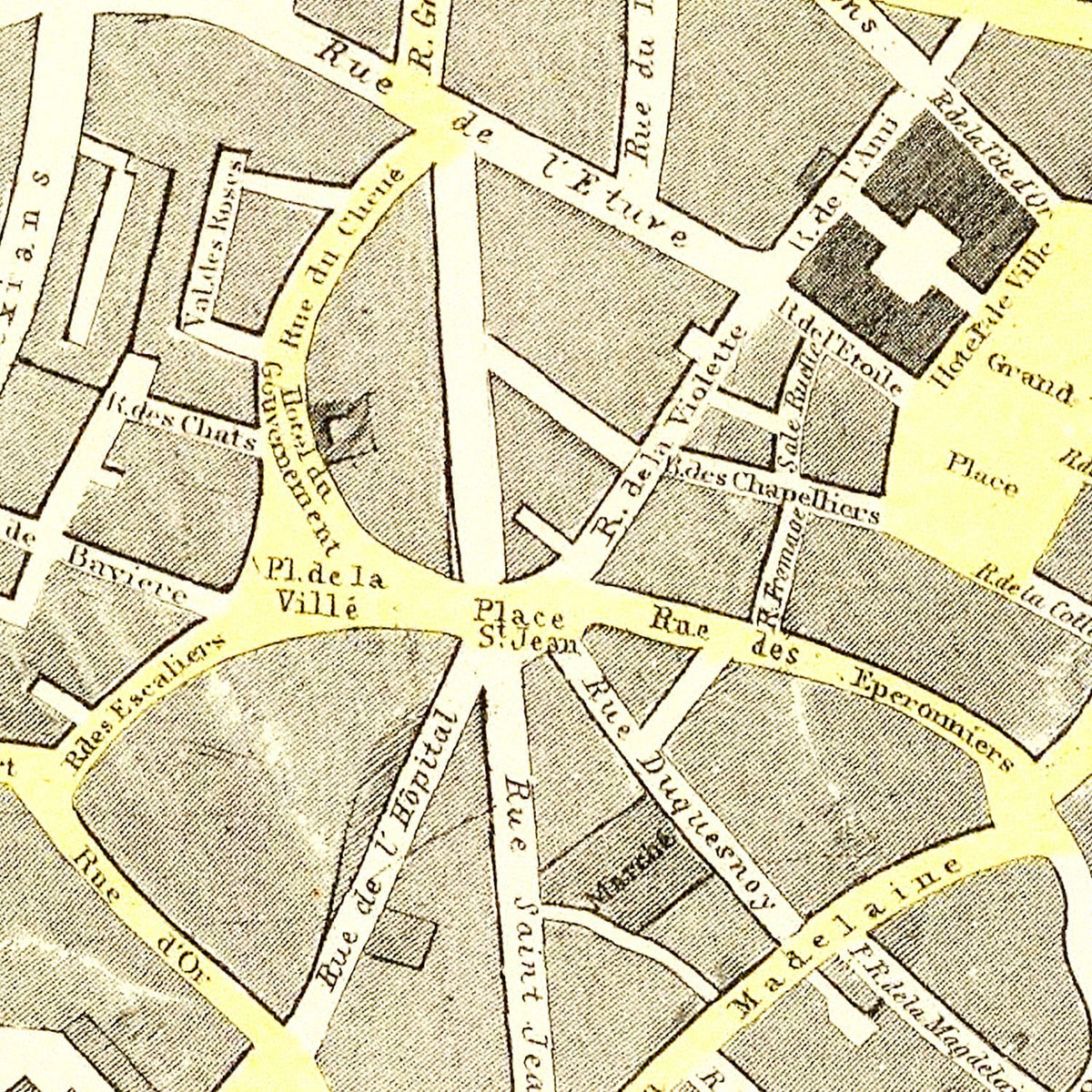 Vintage Brussels Belgium Maps