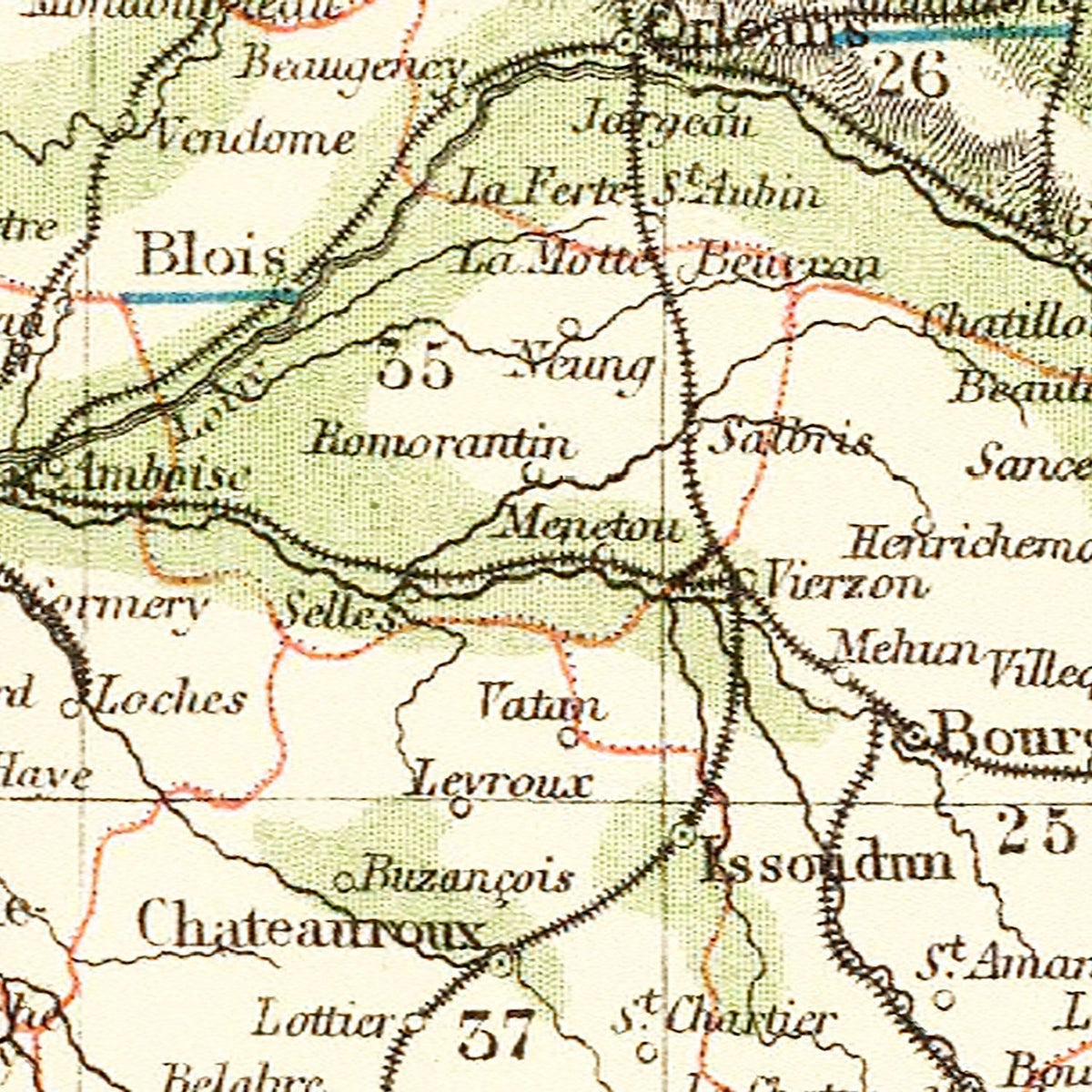 Restored historic details from the 1883 country map of County