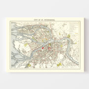 map of Saint Petersb