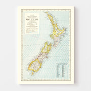 map of New Zealand
