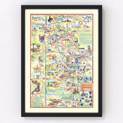 Black Hills National Park Vintage Map 1940