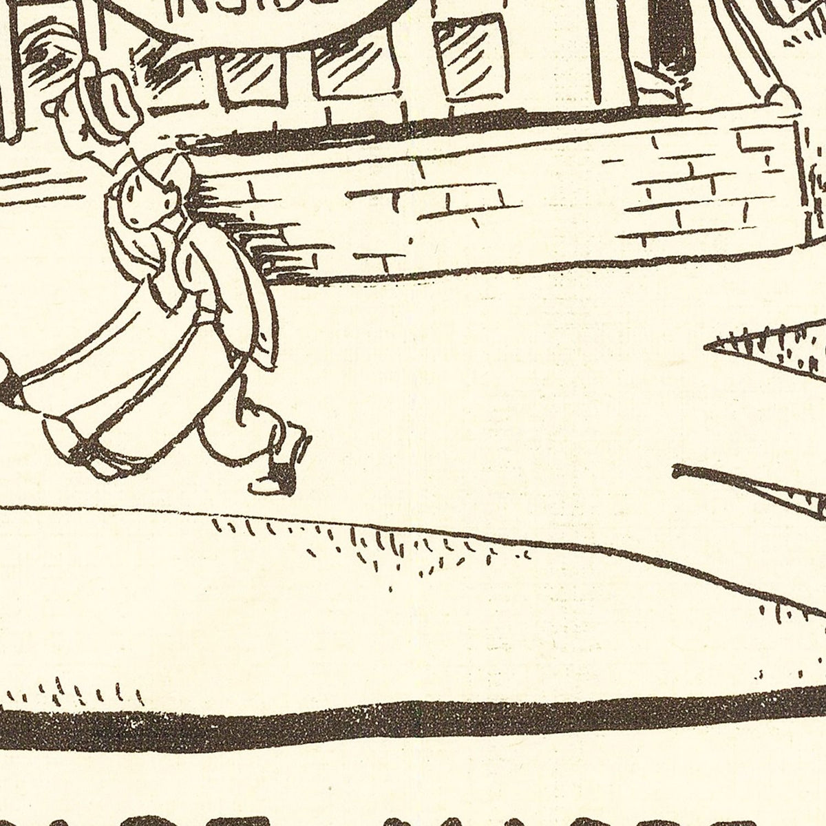 Restored historic details from the 1940 university map of Evanston, Illinois
