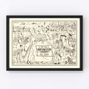 Evanston, IL Vintage Map 1940