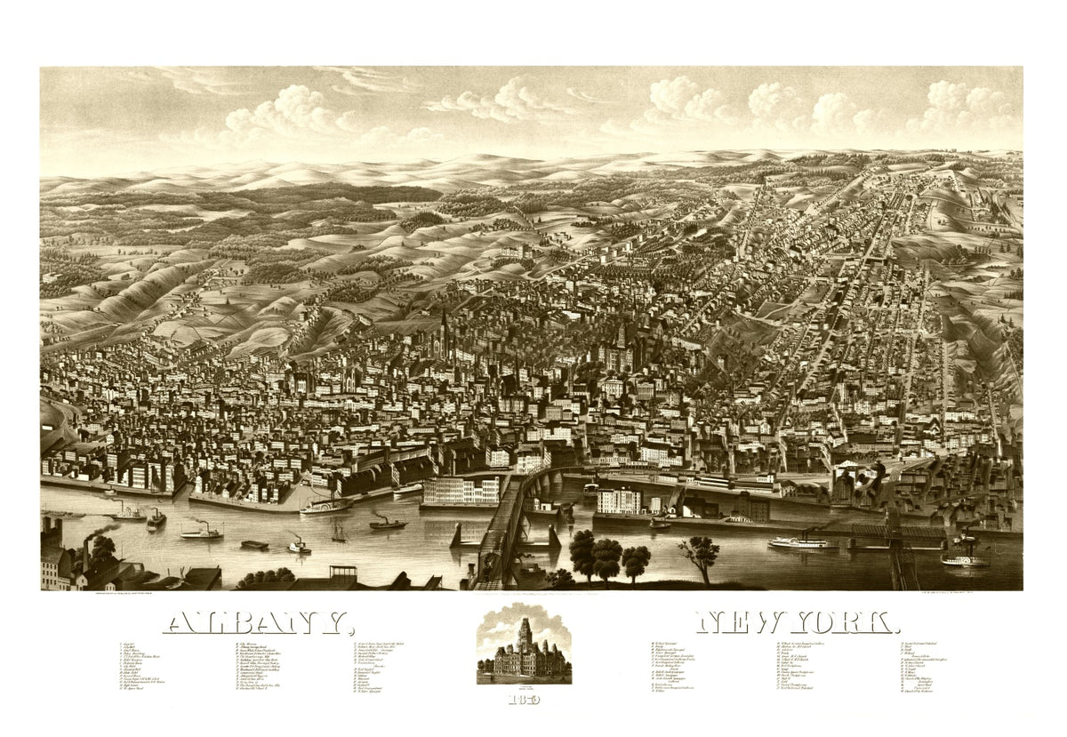 Preview of Vintage Map of Albany, New York 1879