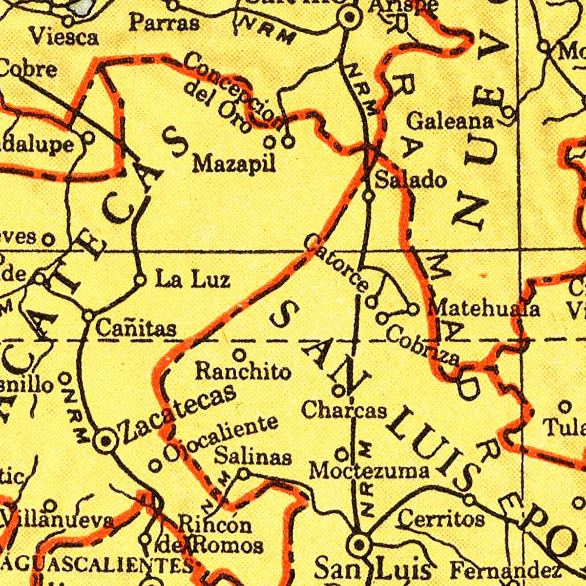Restored historic details from the 1943 country map of County
