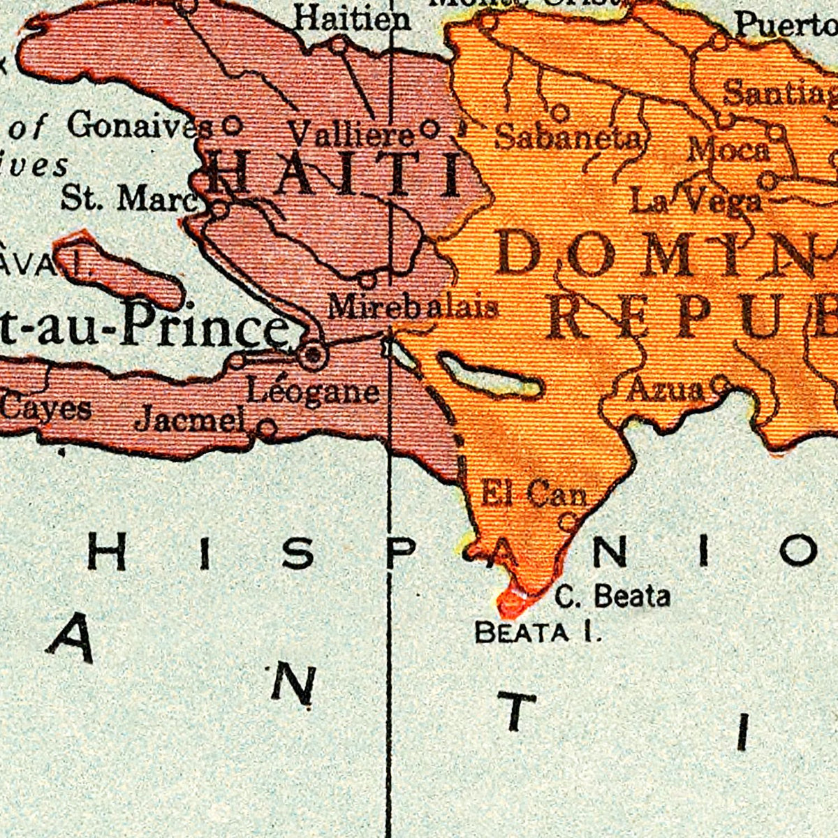 Restored historic details from the 1943 country map of County