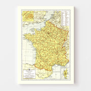 map of France