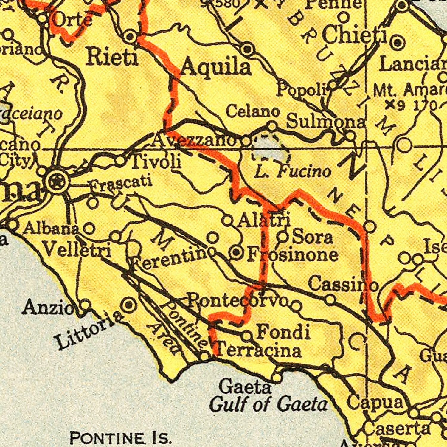 Restored historic details from the 1943 country map of County