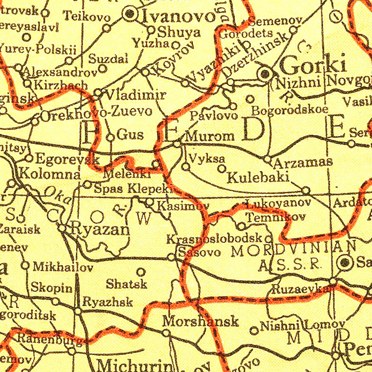 Vintage Soviet Union Maps