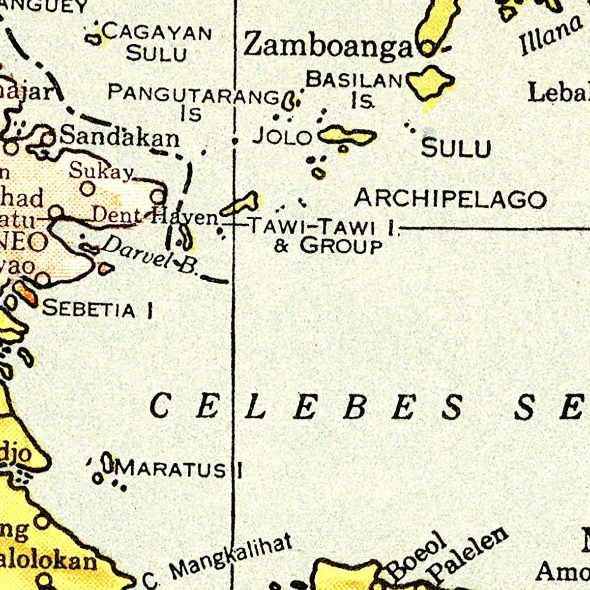 Restored historic details from the 1943 country map of County