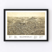 Ballston Spa Vintage Map 1890