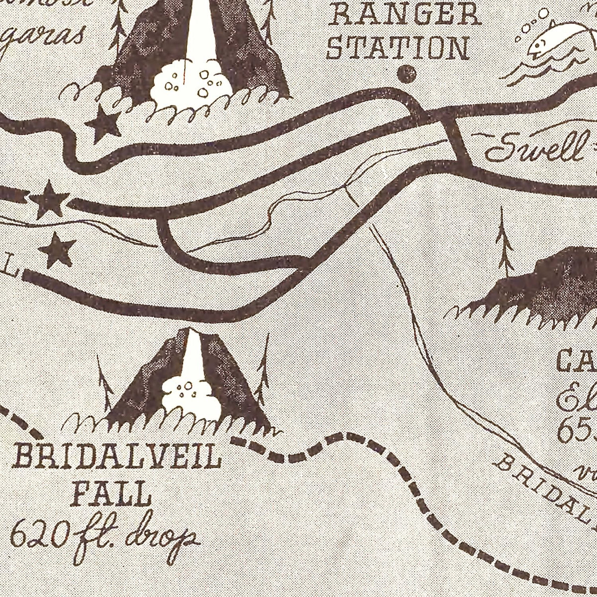 Restored historic details from the 1937 region map of County, California