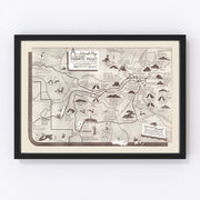 Yosemite National Park Vintage Map 1937