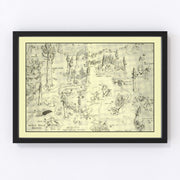 Sequoia National Park Vintage Map 1945