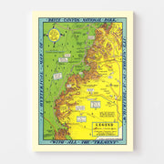 map of Bryce Canyon