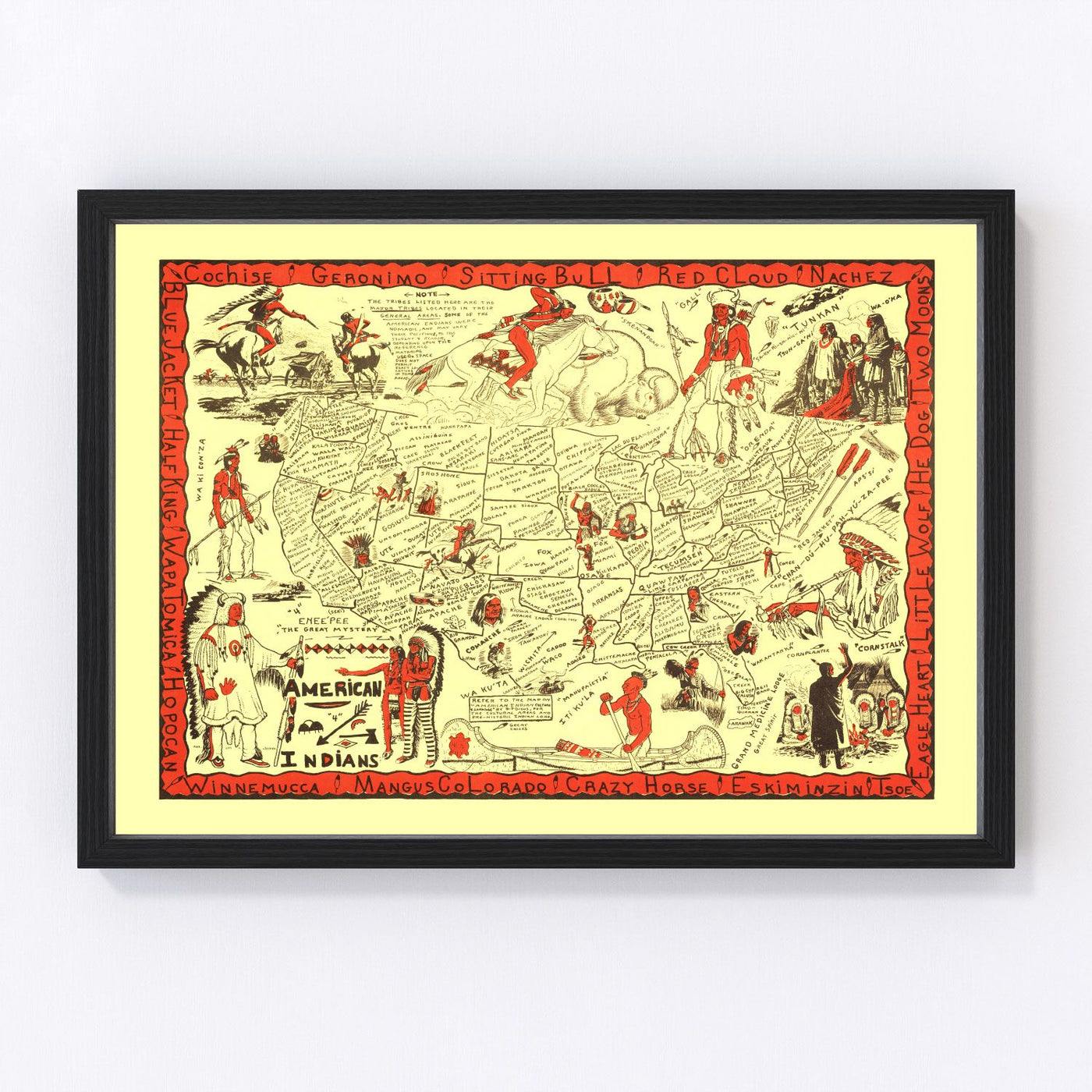 United States Vintage Map 1952