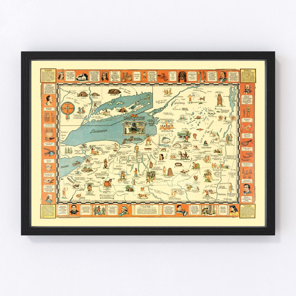 New York Vintage Map 1935
