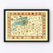 New York Vintage Map 1935