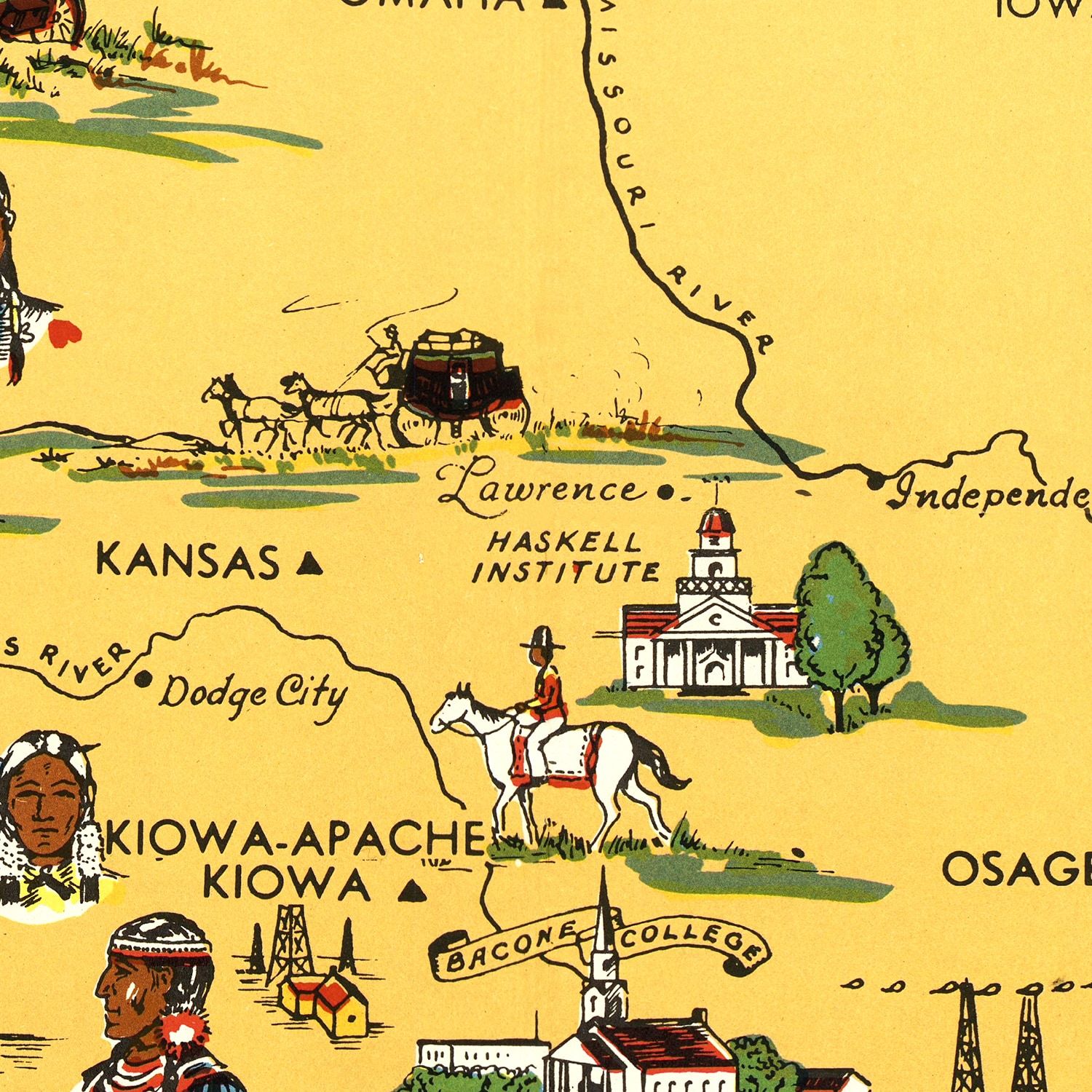 Restored historic details from the 1944 country map of County