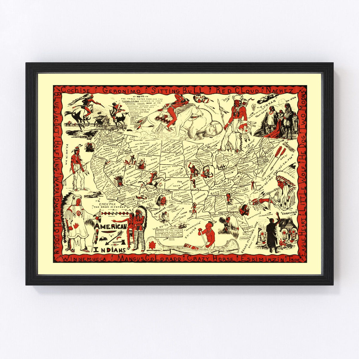 United States Vintage Map 1952