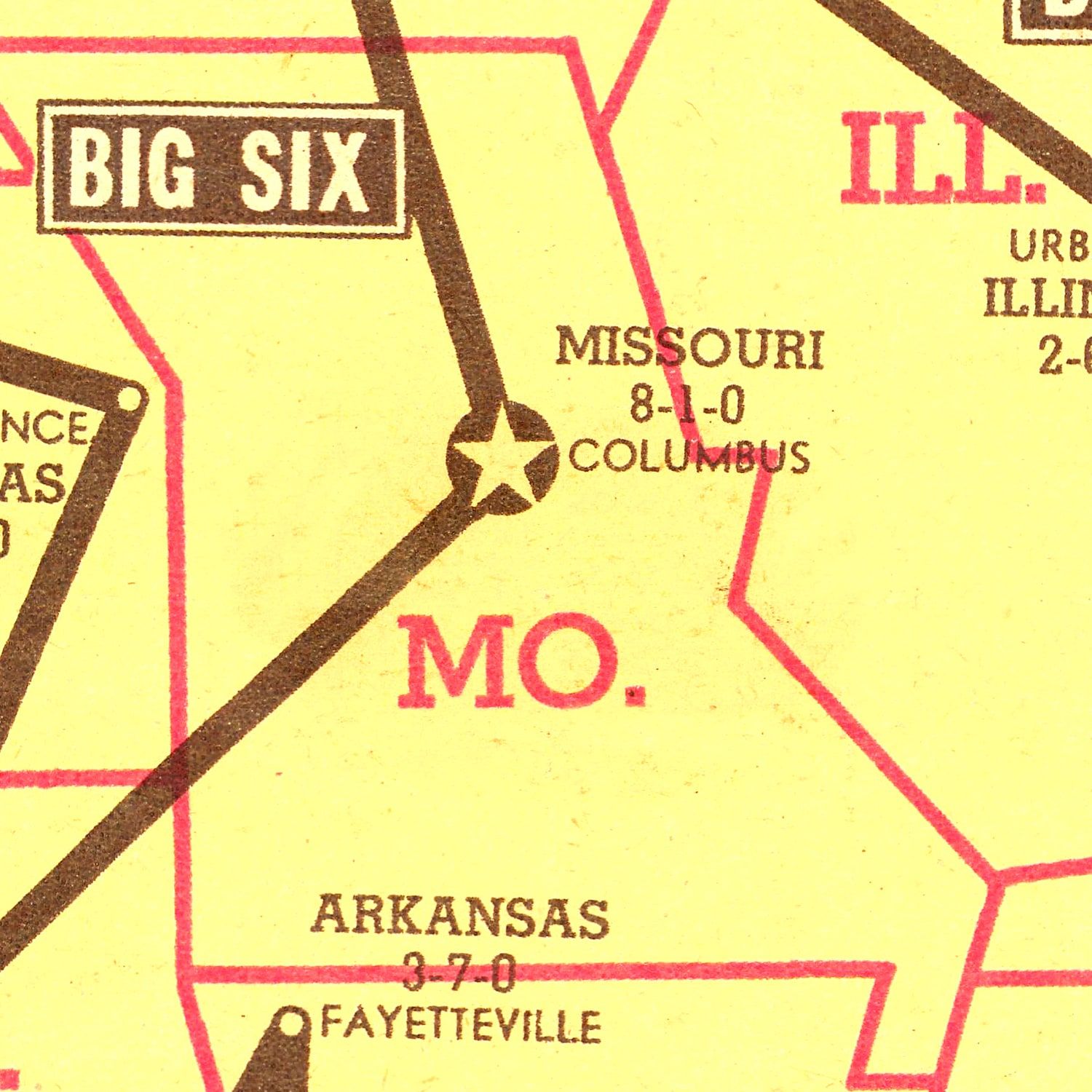 Restored historic details from the 1942 country map of County