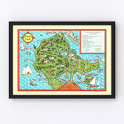 Stanley Park Vintage Map 1938