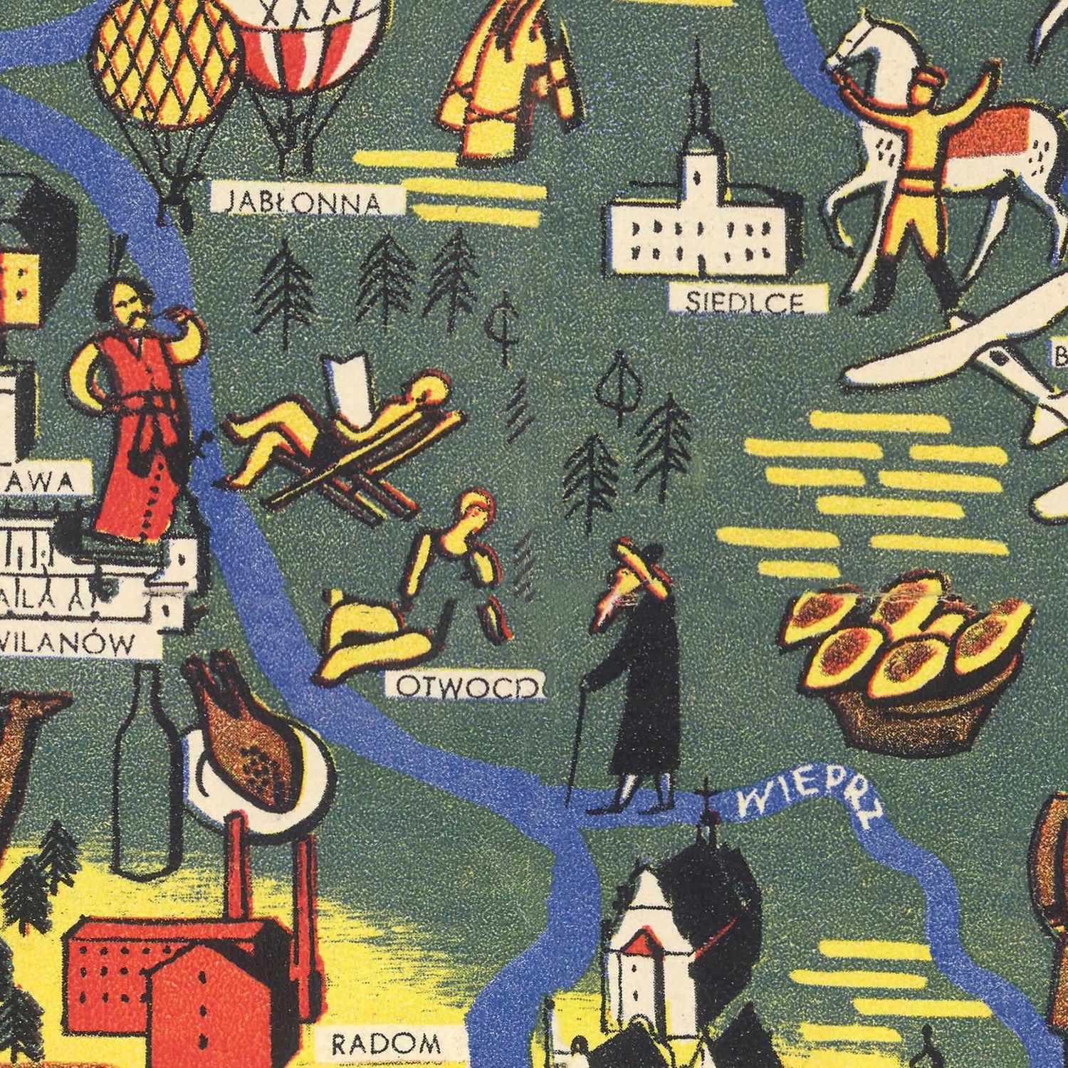 Restored historic details from the 1935 country map of County