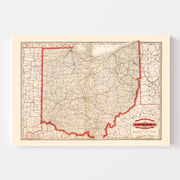map of Ohio