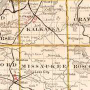 old Michigan map