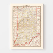 map of Indiana