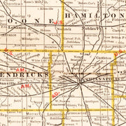 old Indiana map