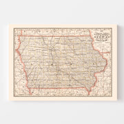 map of Iowa