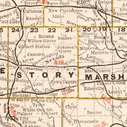 old Iowa map