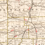 old Wisconsin map