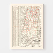map of Mississippi
