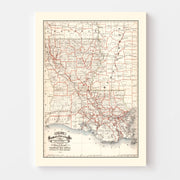 map of Louisiana