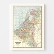 map of Netherlands